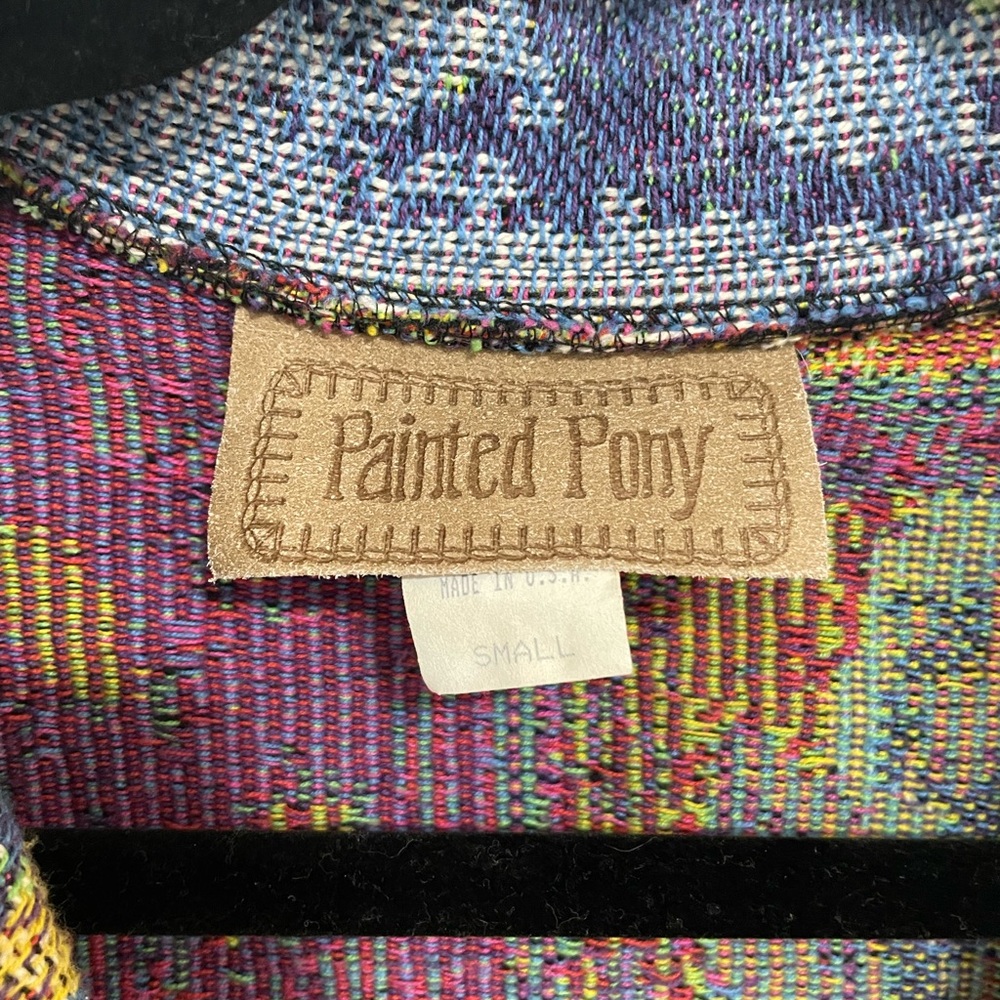 Painted Poney Floral Women's Blazer Small - Picture 2 of 5